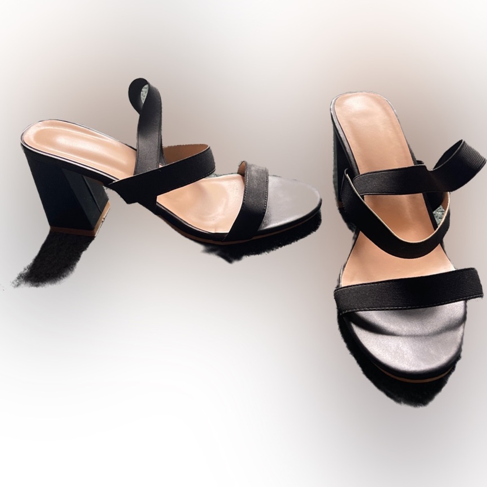 SHEIN chunky heel with straps